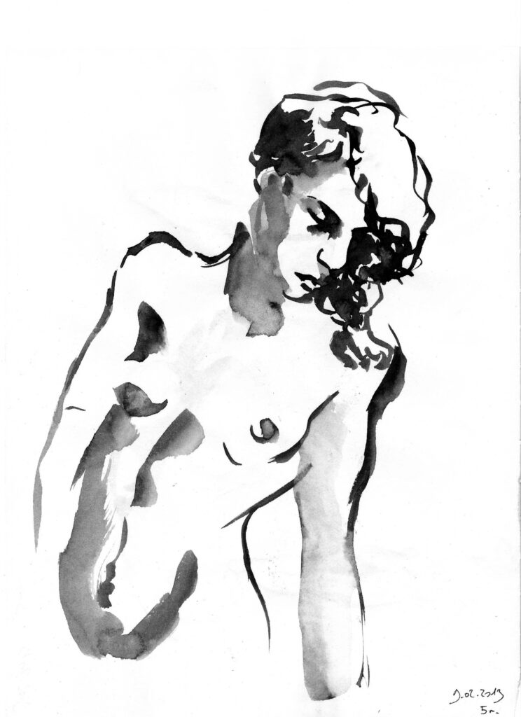 Pause courte monochrome