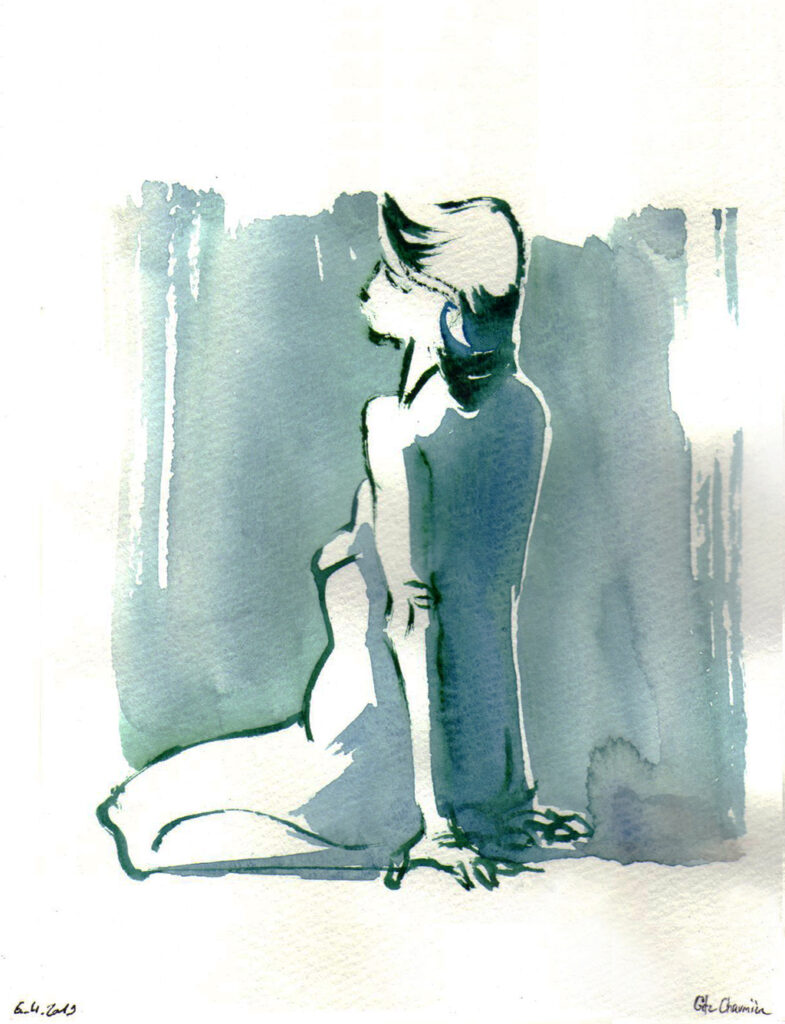 Pause courte monochrome