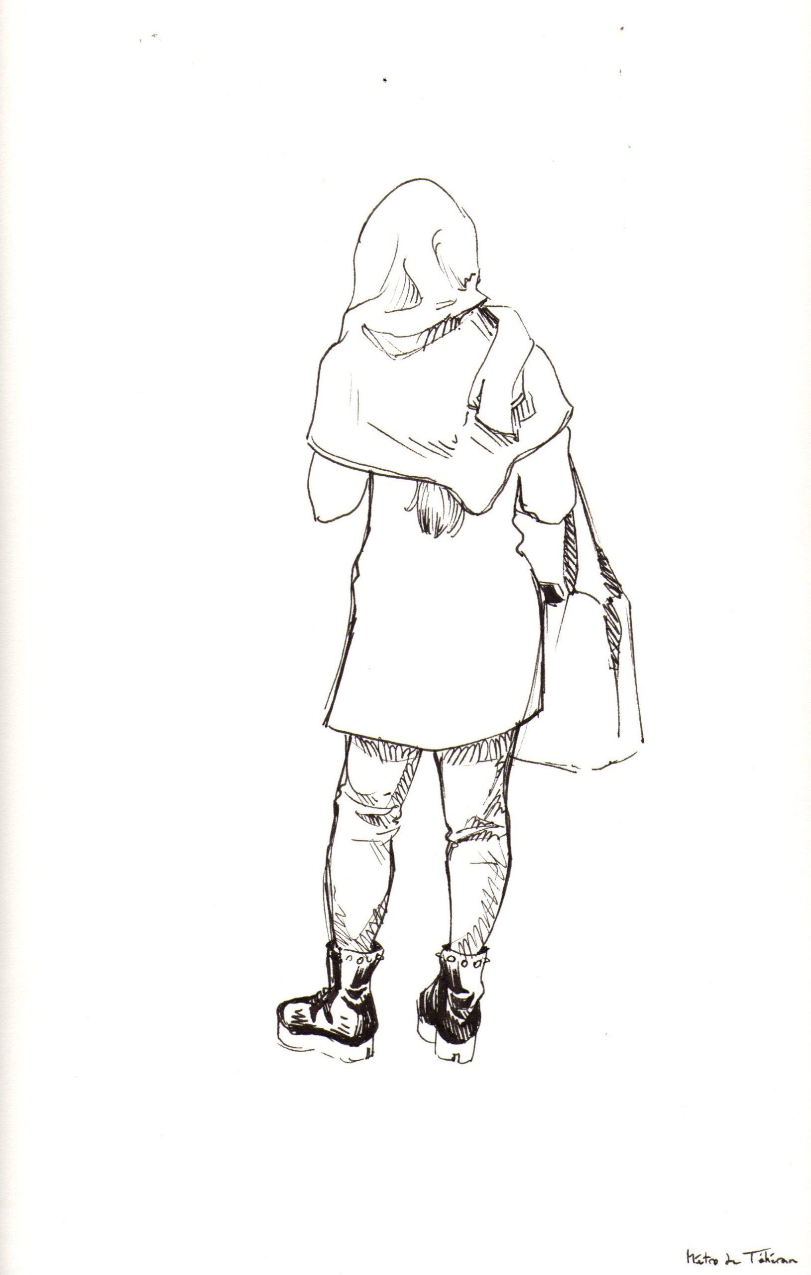 Dans le métro de Téhéran